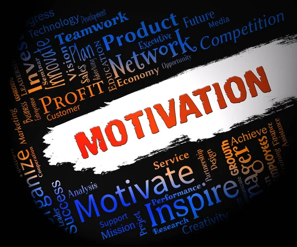 Motivationswort repräsentieren, es jetzt tun und inspirieren — Stockfoto