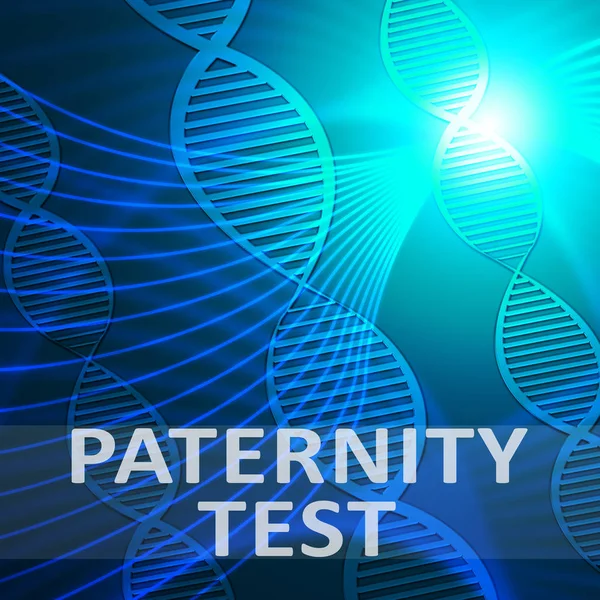 Paternity Test Showing Father Result 3d Illustration — Stock Photo, Image