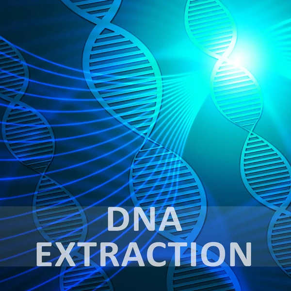 Dna Extraction Showing Genetic Isolation 3d Illustration — Stock Photo, Image