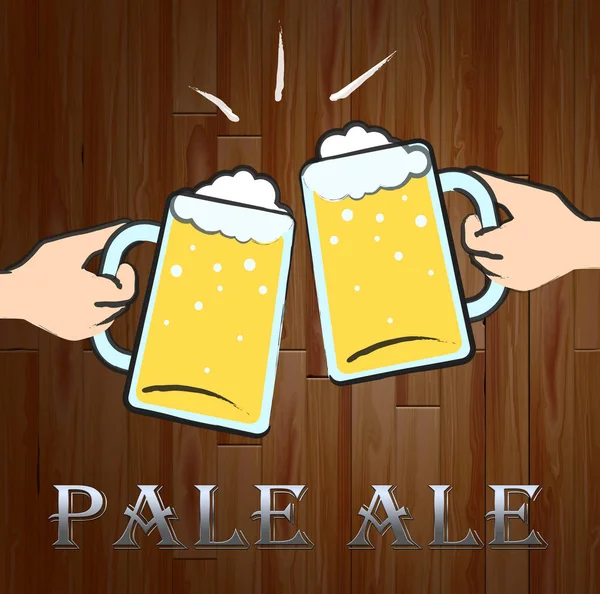Pálido Ale mostrando cerveja leve ou malte — Fotografia de Stock