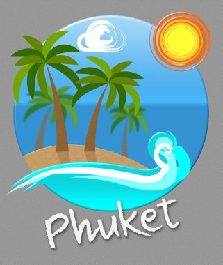 Phuket tatil tatil izni Tayland'da gösterir.