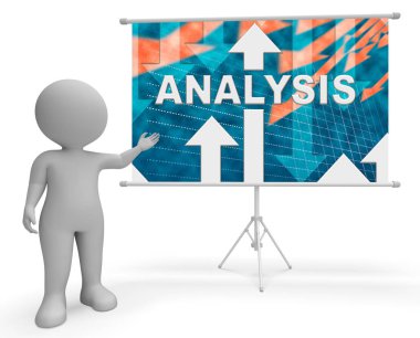 Veri Analytics 3d gösteren analiz grafik oluşturma