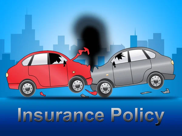 Auto Insurance Policy Car Policies 3d Illustration — Stock Photo, Image