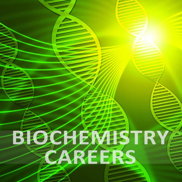 Biochemie kariéry význam biotechnologií profese 3d ilustrace — Stock fotografie
