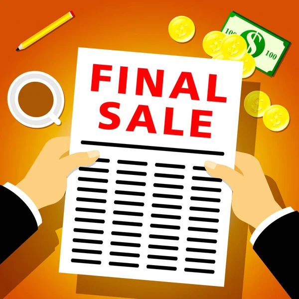 Final Sale Shows Closing Bargains 3d Illustration — Stock Photo, Image