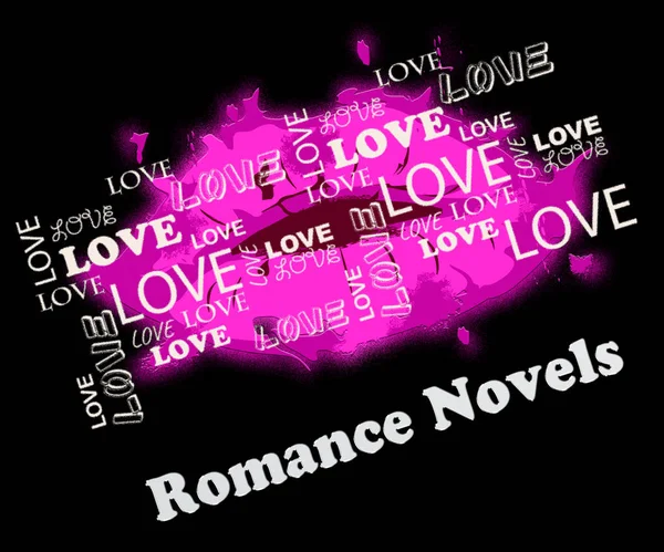ロマンス小説ロマンチックな愛情物語の本の意味 — ストック写真