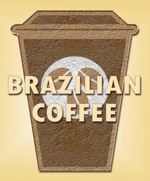 Бразильська кава засоби Бразилії Brew або напоїв — стокове фото