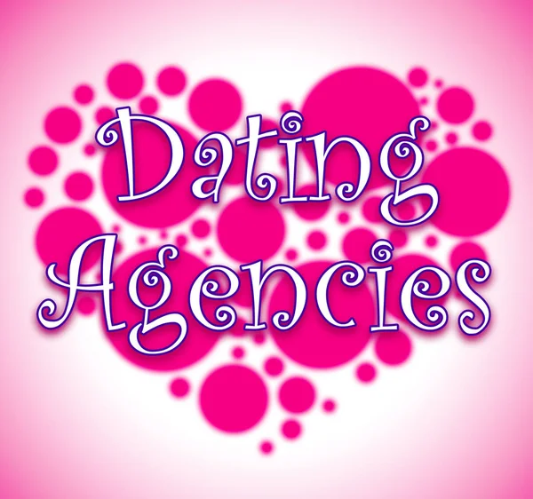 Relatie en Sweethearts agentschappen tonen dating diensten — Stockfoto