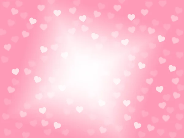 Pink Hearts Background Shows Romantic And Passionate Wallpaper — Stock Photo, Image