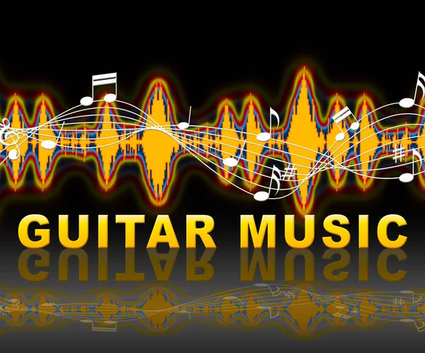 Gitár zene találat hangfelvétellel és Audio — Stock Fotó