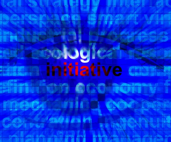 Initiative Word Meaning Leadership Inventiveness 3d Illustration — Stock Photo, Image