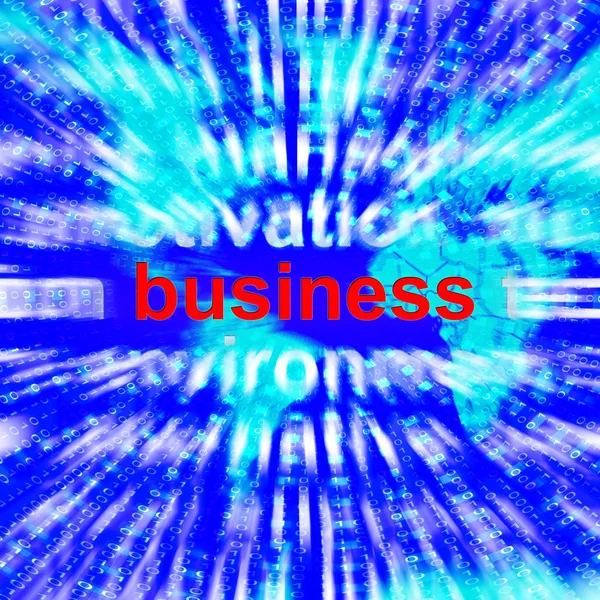 Business Word Representing Trade Partnership 3d Rendering — Stock Photo, Image