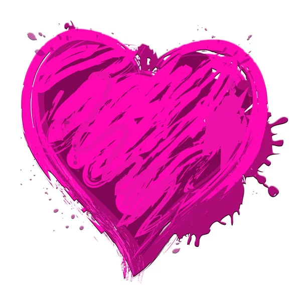 Hjärta Design visar Valentine Love 3d Illustration — Stockfoto