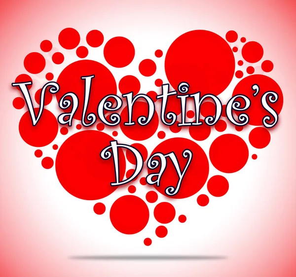 Día de San Valentín mostrando pensamientos románticos y adoración — Foto de Stock