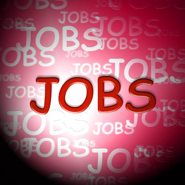 İşçi işe alma veya istihdam temsil eden işleri kelime