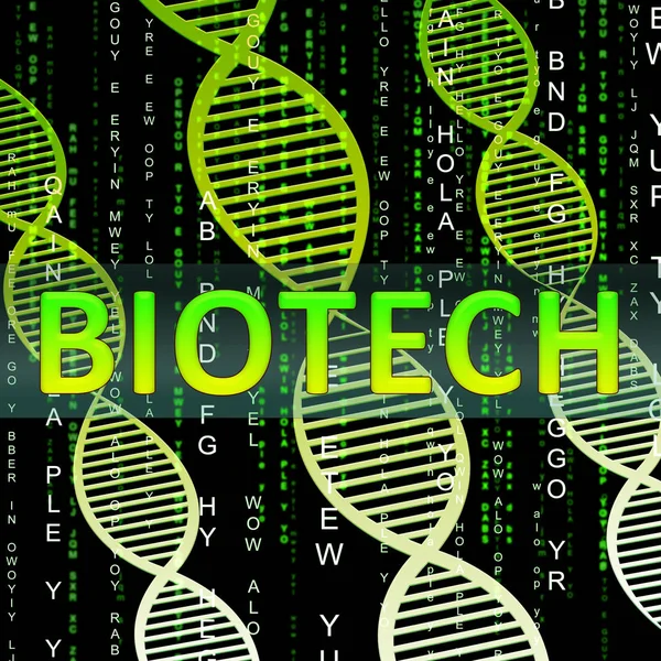 生物技术螺旋显示遗传学实验室 3d 图 — 图库照片