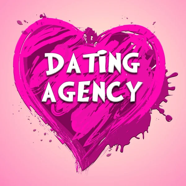 Dating Agency die liefde vertegenwoordigt Service 3d illustratie — Stockfoto