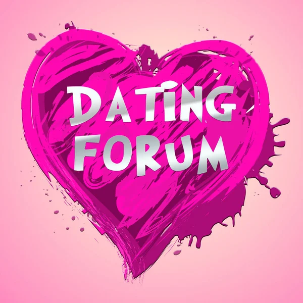 Forum anlamı Sweethearts dating ortakları 3d çizim — Stok fotoğraf