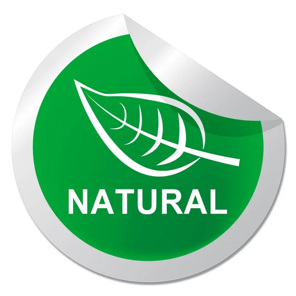 Natural Shows Green Organic Nature 3d Illustration — Stock Photo, Image