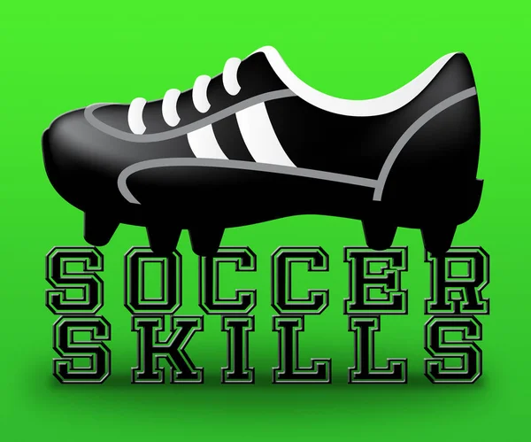 Voetbal vaardigheden tonen voetbal deskundigen 3d illustratie — Stockfoto