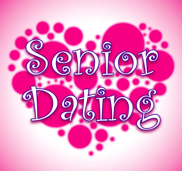 Senior dating som viser pensjonert kjæreste og kjæreste – stockfoto