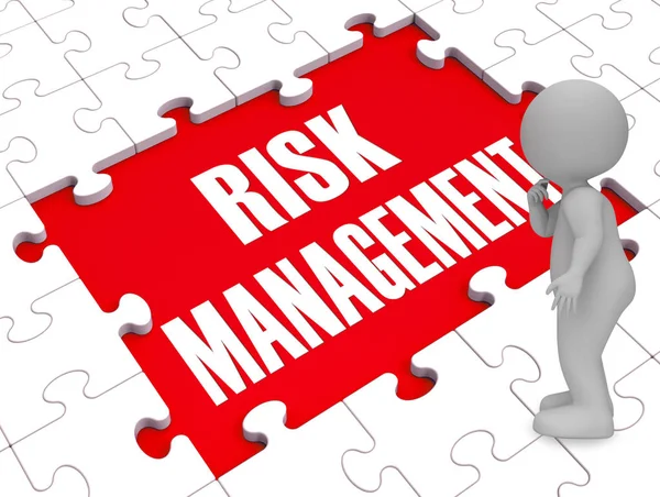 Risk Management Shows Identifying 3d Rendering — Stock Photo, Image