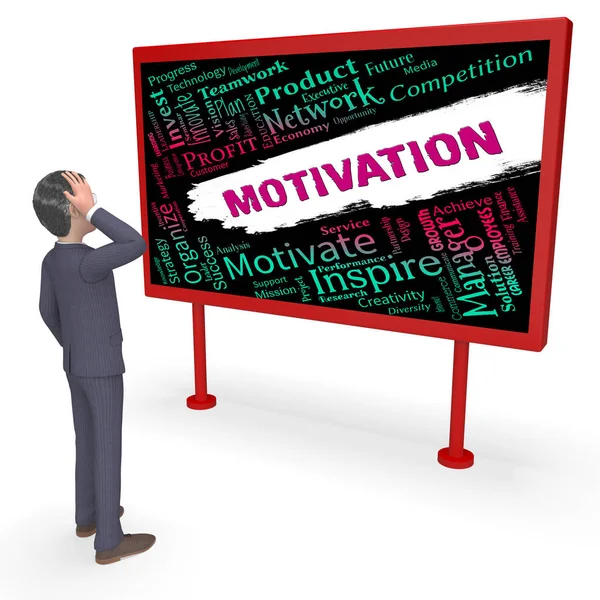 Motivation Word Means Do It Now And Inspire — Stock Photo, Image