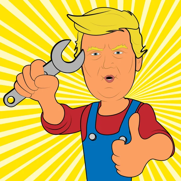 Donald Trump prezident stanovení Amerika 3d ilustrace — Stock fotografie