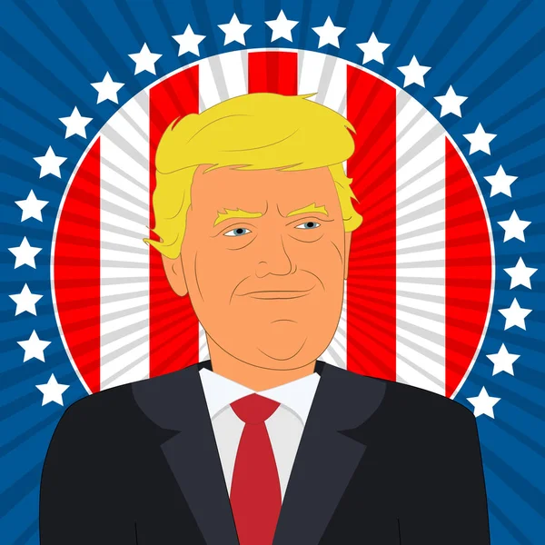 3d şekil koz Başkan bayrağı yıldız çizgili