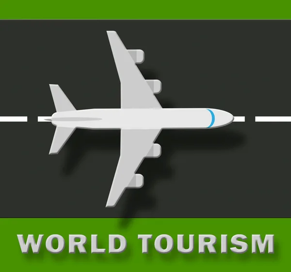 World Tourism Show Go On Leave 3d Illustrazione — Foto Stock