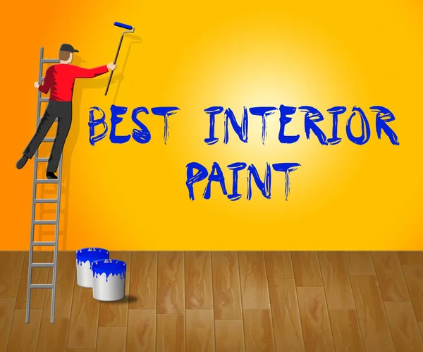 Best Interior Paint Shows Good Renovation 3d Illustration — Stock Photo, Image