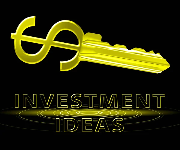 Ideias de investimento significa investir dicas ilustração 3d — Fotografia de Stock