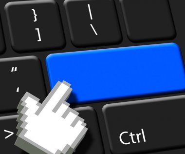Boş anahtar anlamına gelir klavye boşaltmak 3d çizim