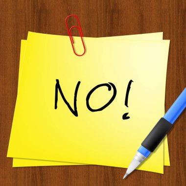 Hiçbir mesaj reddedilen veya yasak 3d çizim temsil eder.