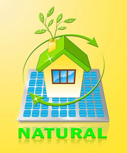 Naturlig visar ekologisk frisk och ren 3d Illustration — Stockfoto