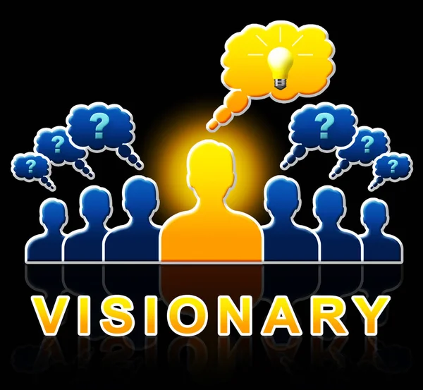 Visionary People Represents Strategist And Ideals 3d Illustratio — Stock Photo, Image