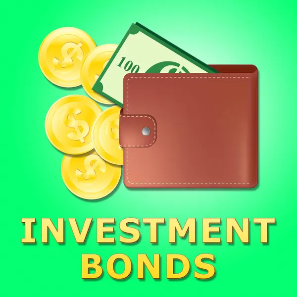 Obbligazioni da investimento significa crescita Investire 3d Illustrazione — Foto Stock