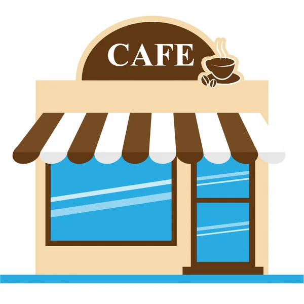 Cafetería Medios Café elaborado Ilustración 3d — Foto de Stock