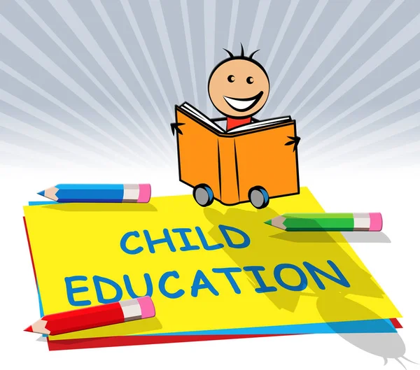 Child Education Displays Kids School 3d Illustration — Stock Photo, Image