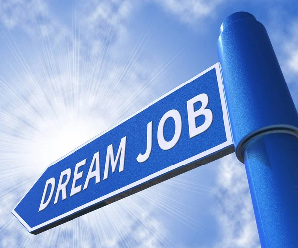 Θέσεις εργασίας για εργασία όνειρο σημαίνει καλύτερη 3d απεικόνιση — Φωτογραφία Αρχείου