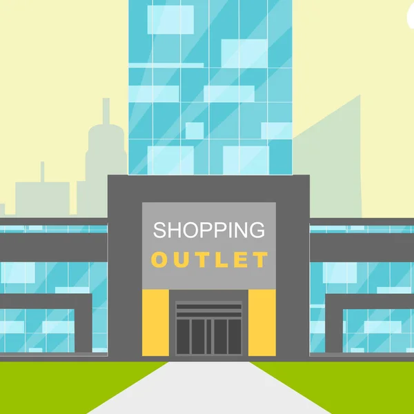 Shopping Outlet Näyttää vähittäiskaupan Shopping 3d kuvitus — kuvapankkivalokuva