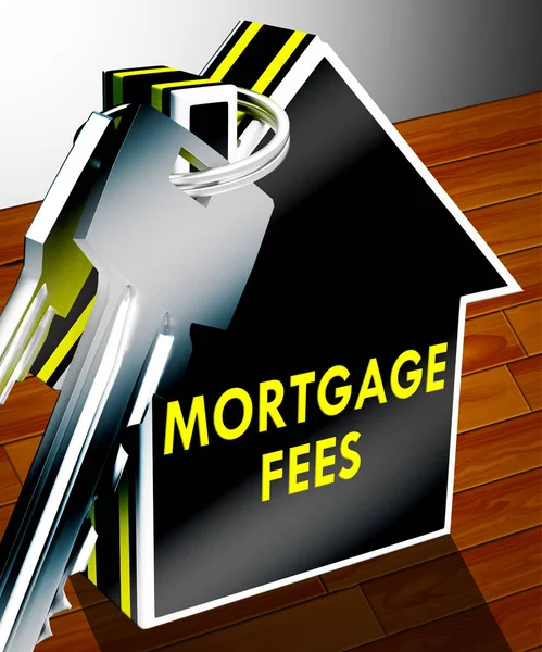Mortgage ücretleri görüntüler kredi şarj 3d render — Stok fotoğraf
