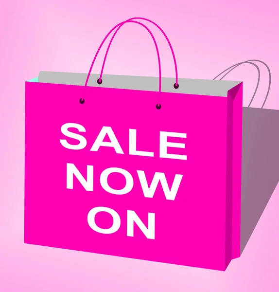 Sale Now On Message Displays Discounts 3d Illustration — Stock Photo, Image
