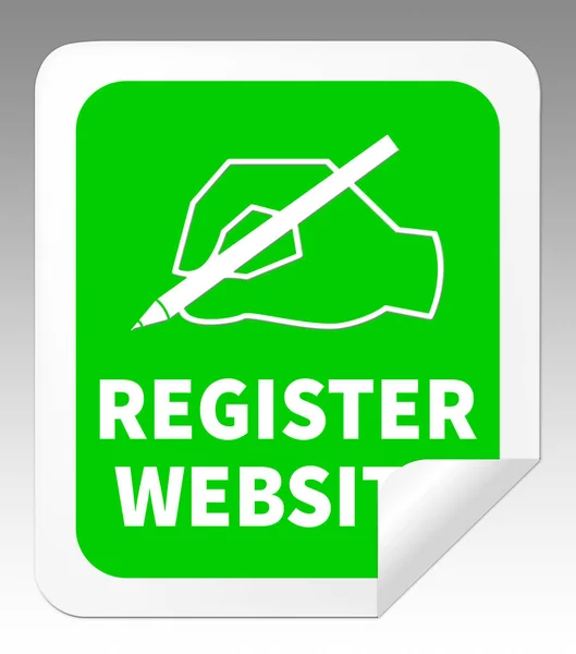 Register Website Indicating Domain Application 3d Illustration — Stock Photo, Image