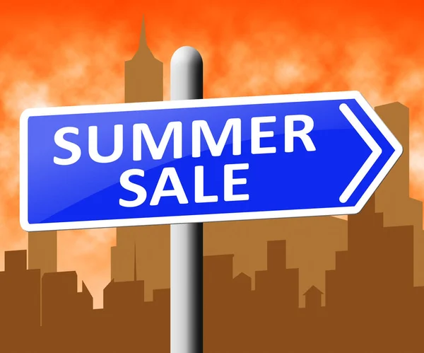 Πώληση καλοκαίρι δείχνει παζάρι προσφέρει 3d απεικόνιση — Φωτογραφία Αρχείου
