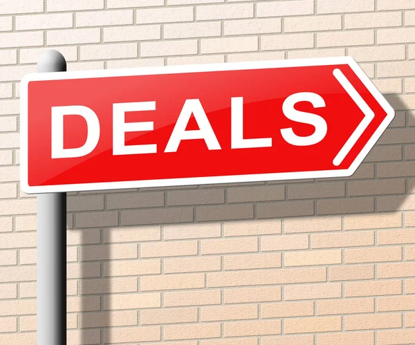Deals Means Best Price Goods 3d Illustration — Stock Photo, Image