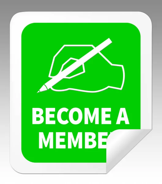 Become A Member Meaning Join Up 3d Illustration — Stock Photo, Image