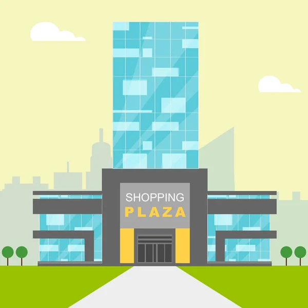 Shopping Plaza Mostra Shopping al dettaglio 3d Illustrazione — Foto Stock