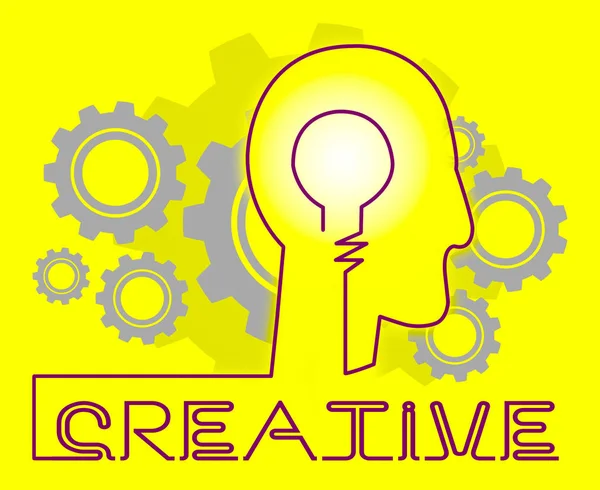 Creative Cogs Shows Ideas Imagination And Concepts — Stock Photo, Image