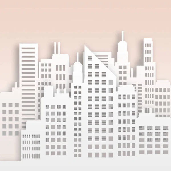 Wolkenkratzer Gebäude, die Corporate Stadtbild 3d veranschaulichen — Stockfoto